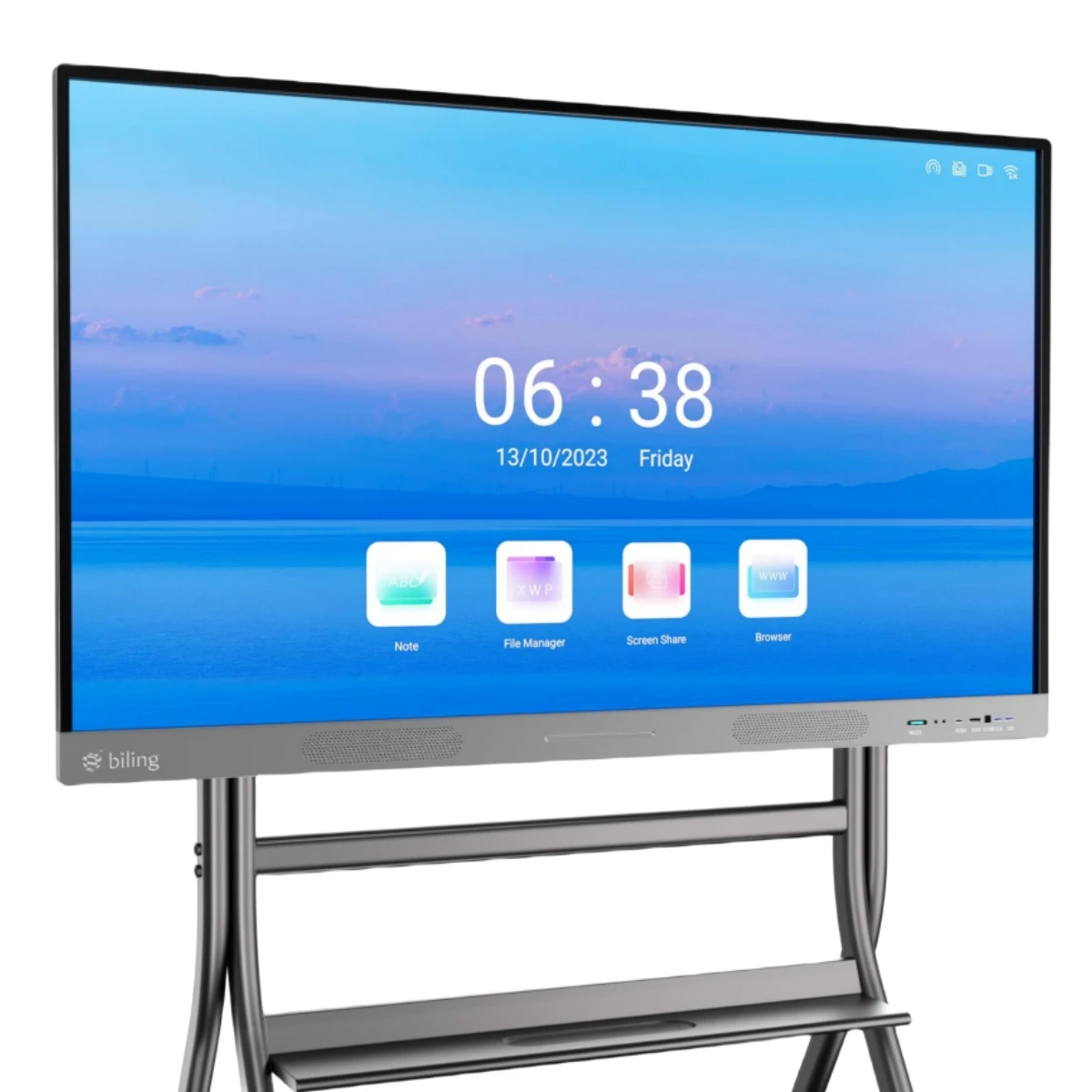 Smart Board 55 Inch Built in Dual System Interactive Whiteboard 4K UHD Touchscreen Display Digital Electronic Whiteboard