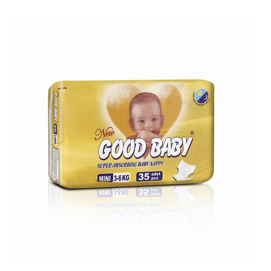 Bulk Supplier Good Baby Super Absorbing Baby Nappy Mini 3 to 6 kg  35 Nappies at Good Price Good Baby Diapers