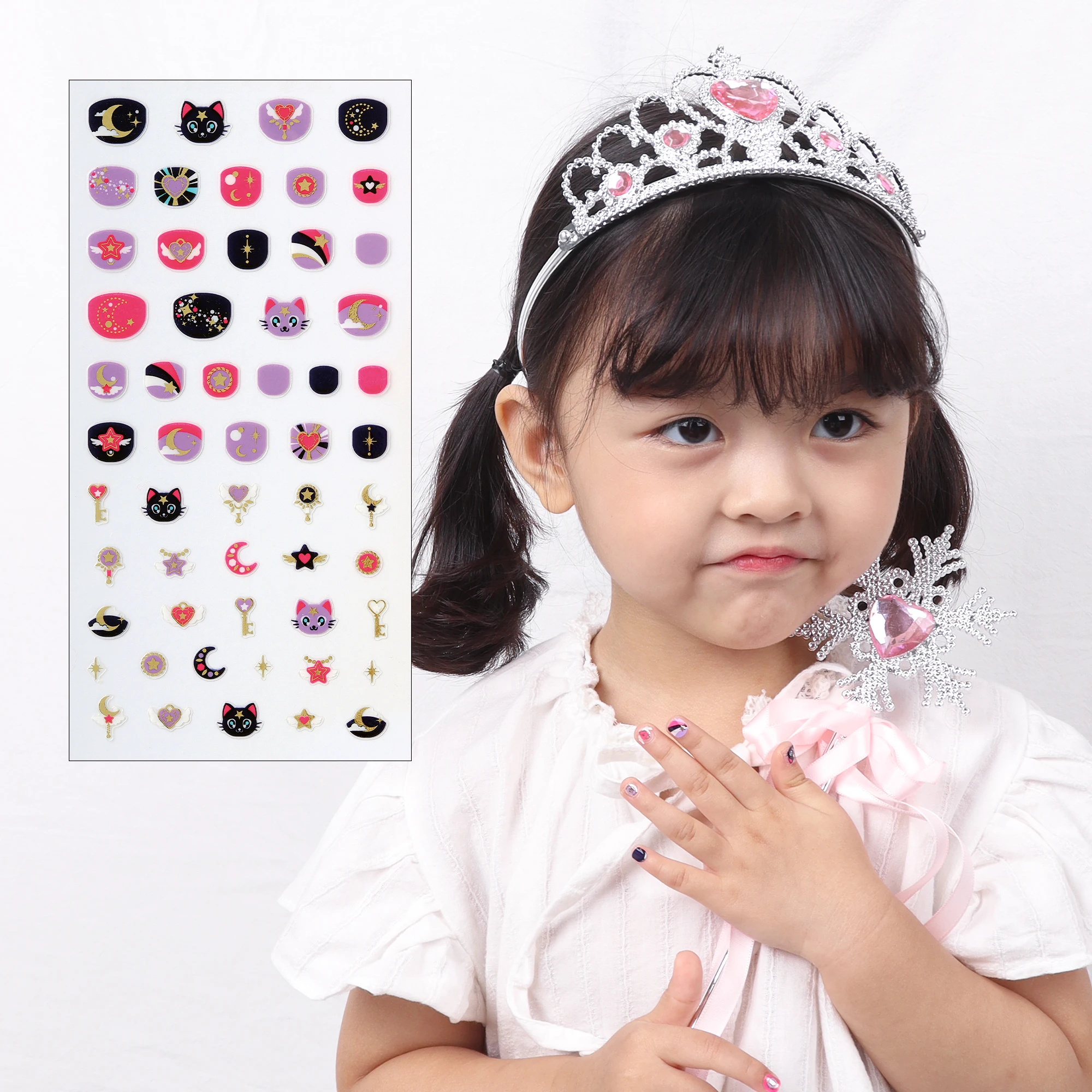 ShineB MINI GELICA For Kid Nail Stickers #45996 Art Decal Fingernails Designs Self Adhesive Floret Decoration Deco Stickers