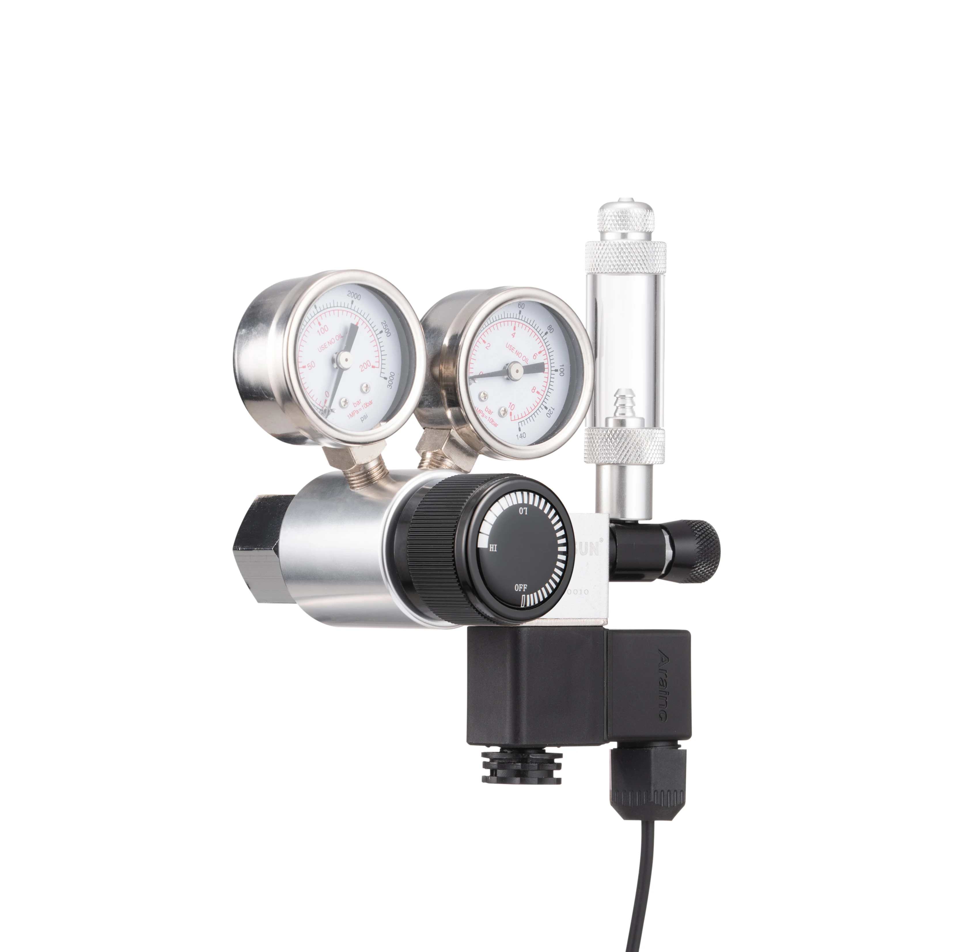 Зарядное устройство для соды Co2, 2-60psi мини-регулятор Co2, портативный Диспенсер Co2 с шариковым замком, быстрое отключение для домашнего пивоварения