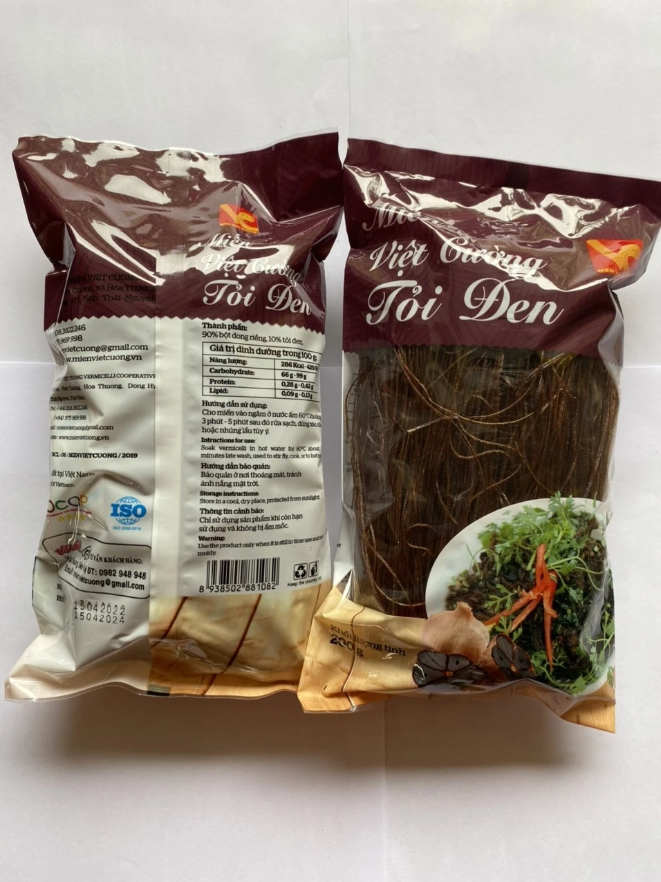 Authentic Vermicelli  Wholesale  Vietnam Black Garlic Vermicelli Natural Colors Dried Vegetable Vermicelli