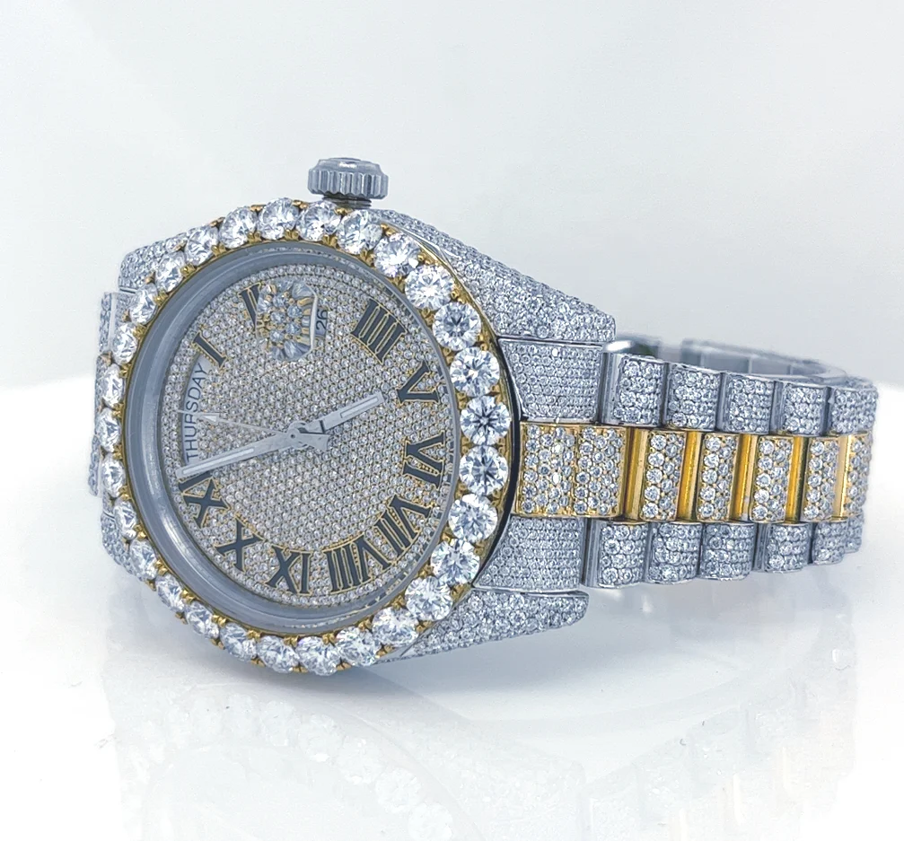 High Selling New Design Full Diamond Watch Moissanite From Wholesale Manufacturing in India