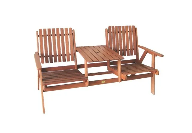 Hot Product Outdoor street cast iron Aluminum alloy legs garden commercial wooden bench leisure chair