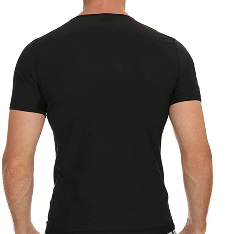 Hot Suit Sauna Suit For Men Waist Trainer Sweat half sleeve shirt with Zipper Heat Trapping Vest Sauna Suit Sweat