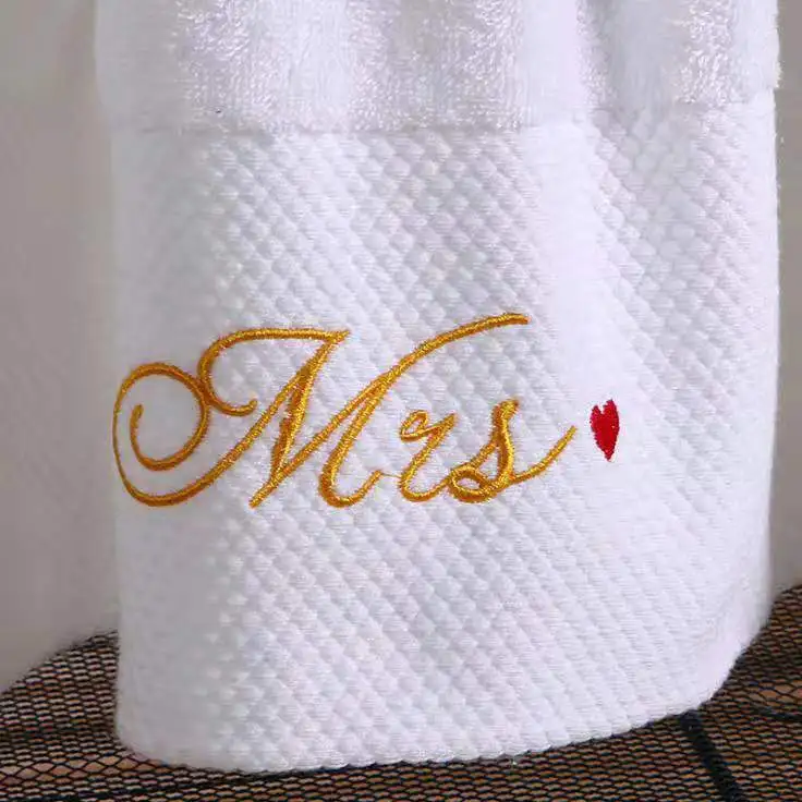 5 star hotel towels white custom logo bathroom linen 100% cotton face hand bath hotel towel set