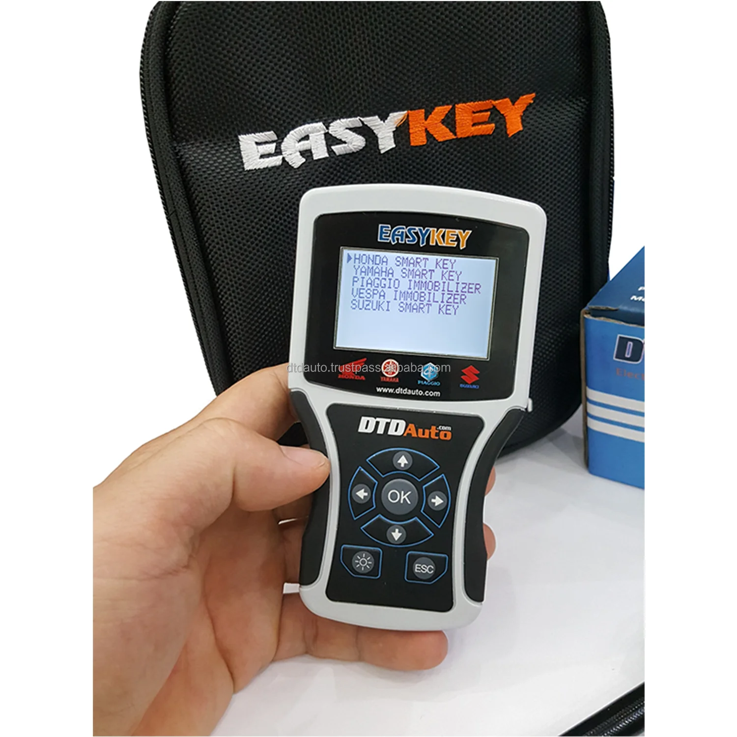 Новейшая версия 6 0 DTDAuto Easykey-Поддержка программатора ключей мотоцикла и обновление программирования ECU функция быстрой регистрации