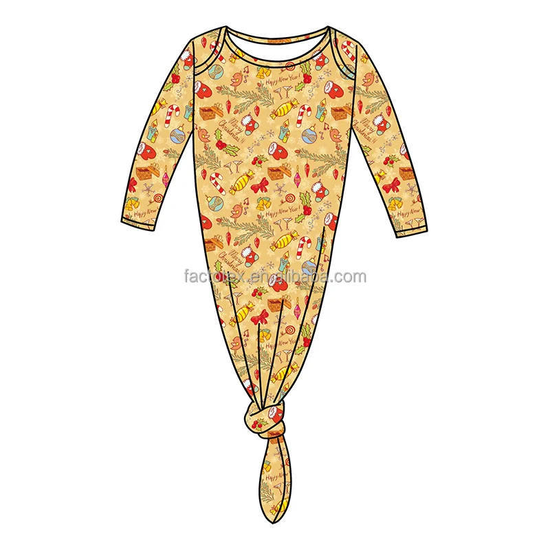 Boutique Newborn Infant Baby Unisex  Sleepwear Baby Sleeping Knot Gown