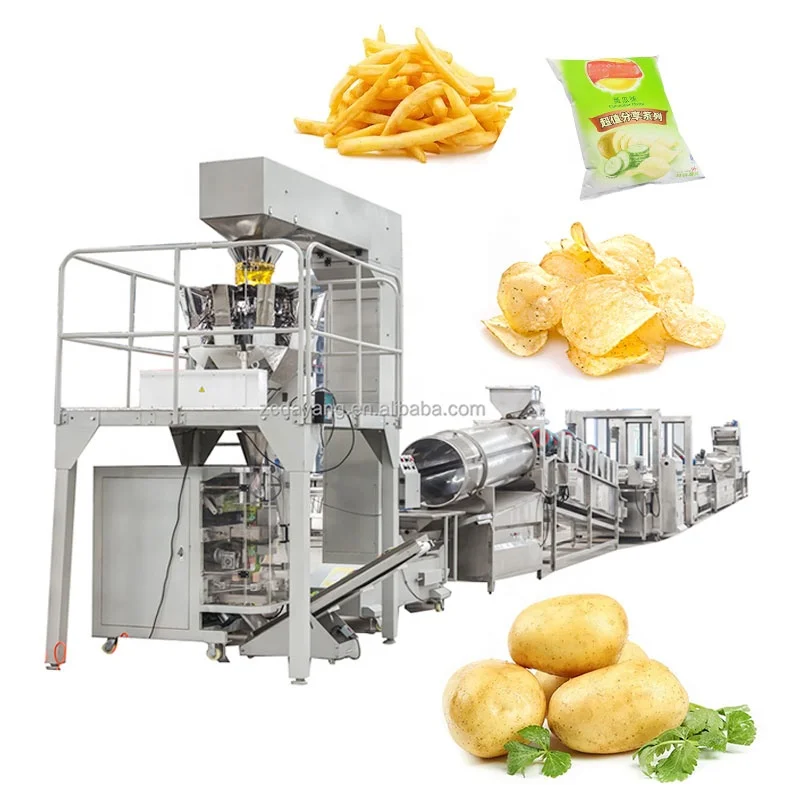 DY Коммерческая индивидуальная Линия для производства картофельных чипсов производственная линия с несколькими выходами