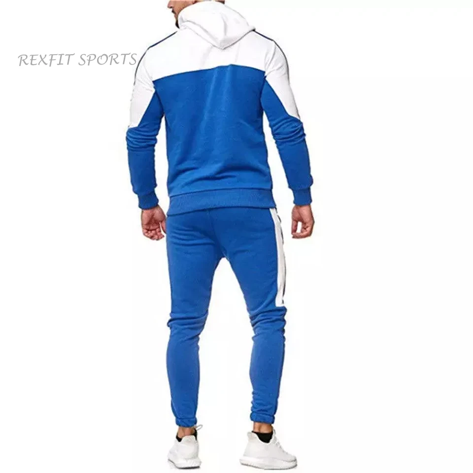 OEM Training Jogging Wear Custom Brand Logo & Design 65% Cotton 35% Polyester Men Gym Tracksuits For Sportswear Tracksuit