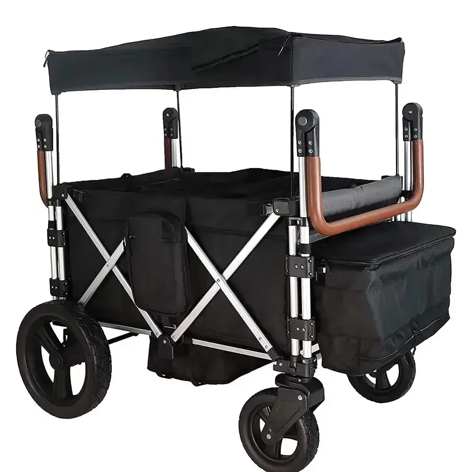 Ready To Ship RE Keenz 7S+ 4 Seater Stroller Wagon Push Pull Folding Wagon Stroller Folding Stroller Cart with Canopy