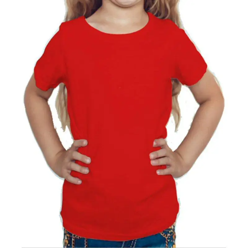 Hot Sale Top Quality Girls Solid T Shirts Multicolor Custom Sublimation Oversized T-shirts For Summer