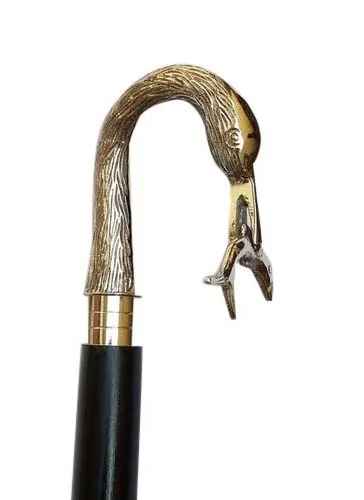 Brass Handle Walking Stick Cane Wood Cane Wooden Decorative Walking Stick Daily Use For  Men & Women