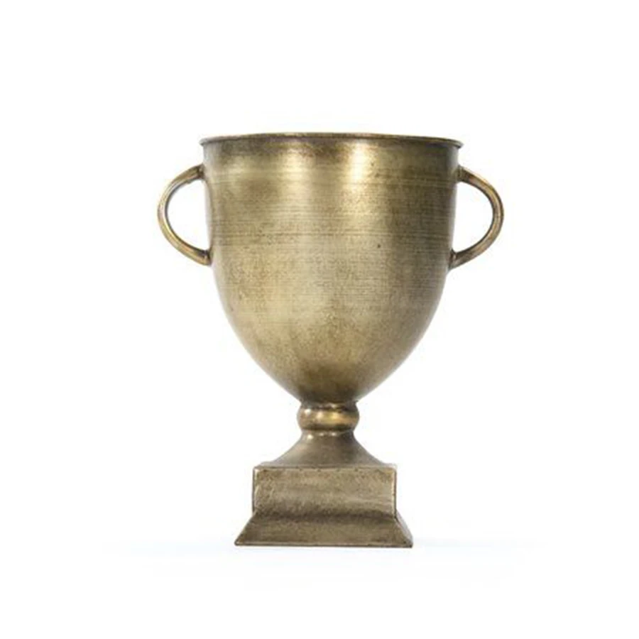 Aluminium Black Decorative Flower Vase with Pillars Outdoor Garden Vases for Living Room Hotels Restaurant Decorative Metal Vase