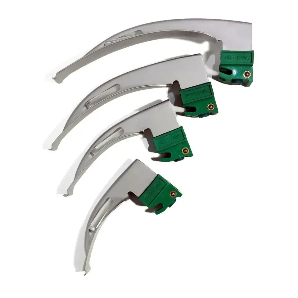 2024 Wholesale Fiberoptic Laryngoscope Wholesale Price 9 Blades Mac Miller Laryngoscope Stainless Steel Material CE Approved OEM