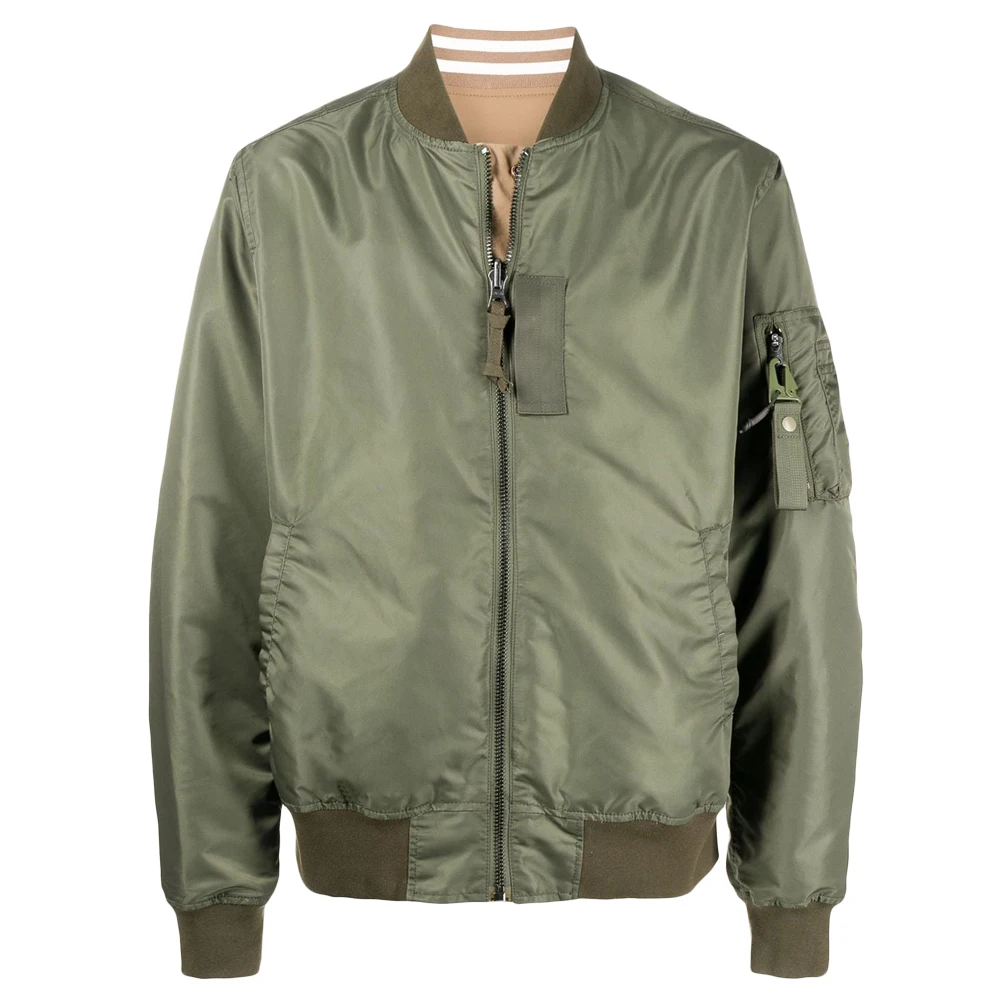 Men Rain Coat lettermen bomber Jacket 100% polyester trendy men jacket ribbed Caller packable men warm flight jeckt