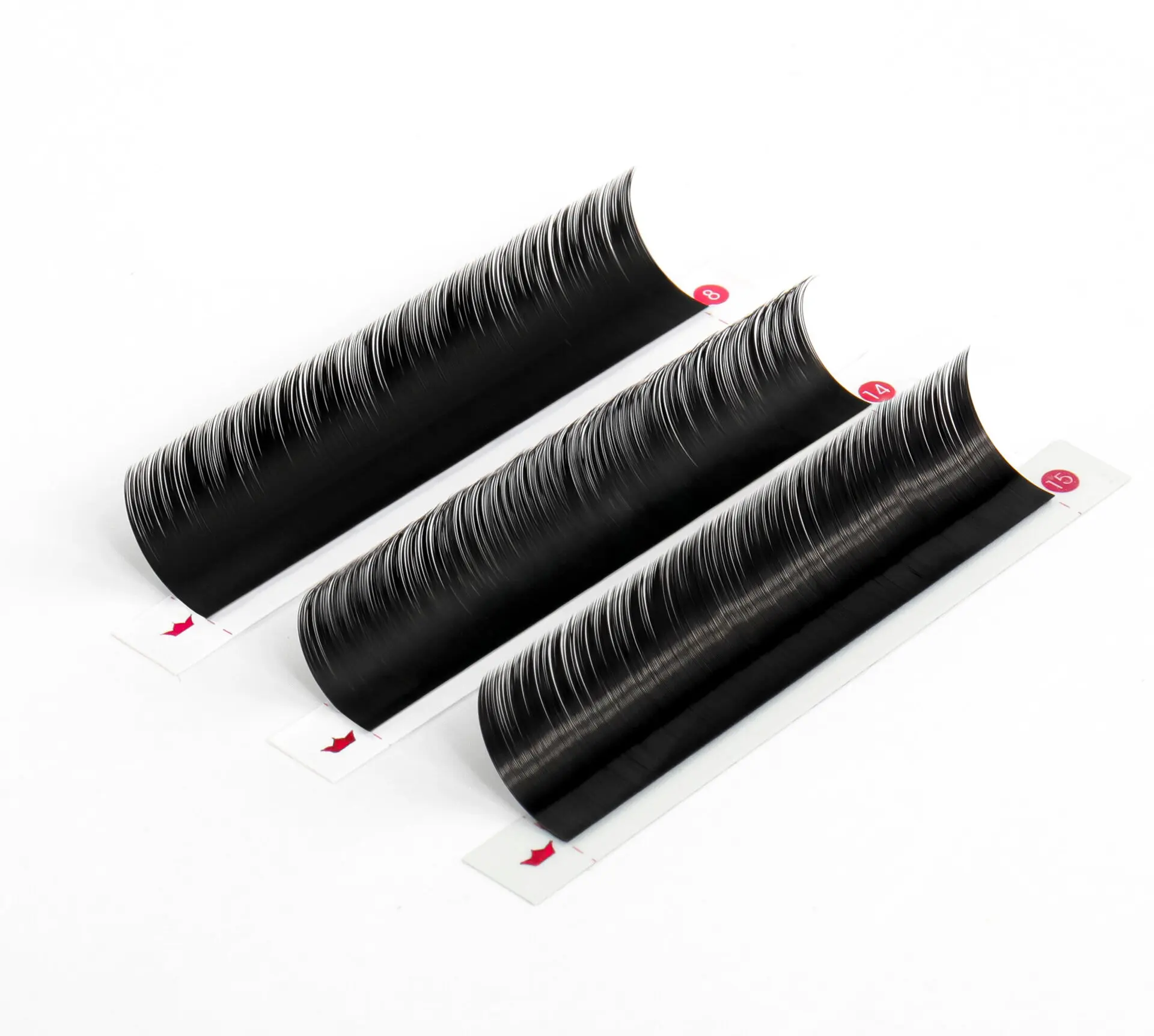 Silk eyelash extensions trays curly super black lashes imported from Korea 100% the best quality eyelashes export world wide