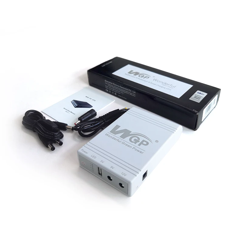 WGP MINI UPS маршрутизатор wifi Резервное копирование DC 9V 12V mini для Wifi модем CCTV камера дома