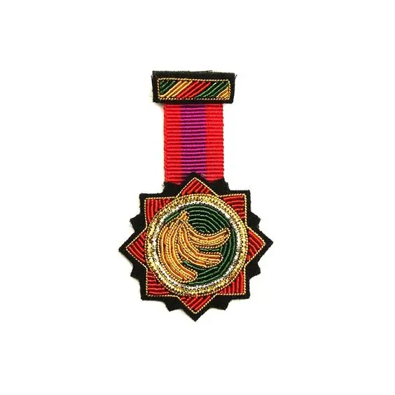 new fashion hand embroidery bullion wire brooch HAND  fashion brooch custom made jacket patches ladies brooch #0001721