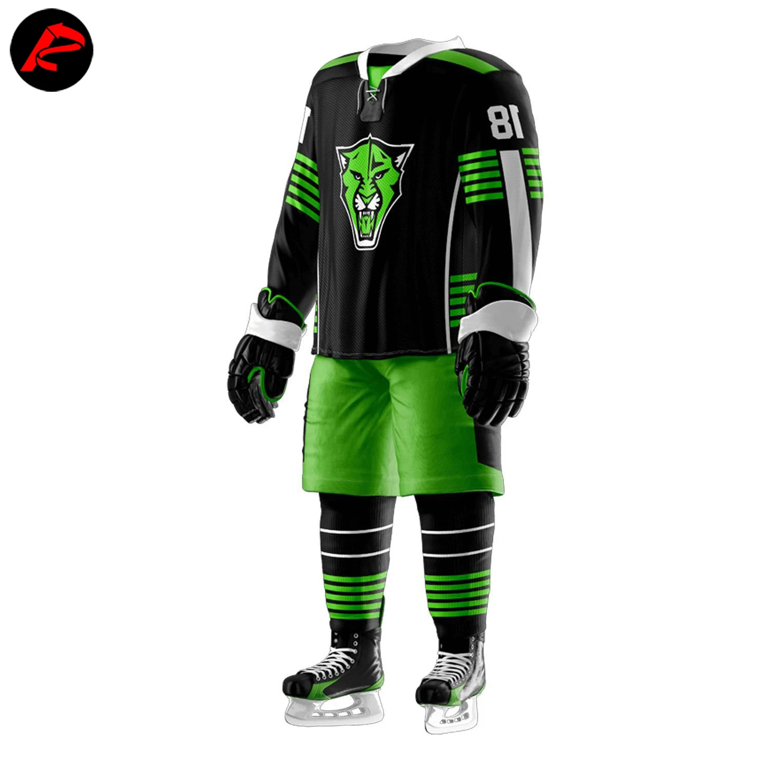 ICE Hockey Uniforms OEM Hot Selling Sublimation 100% Polyester Customized Team Name Customized Color Customized Sizes