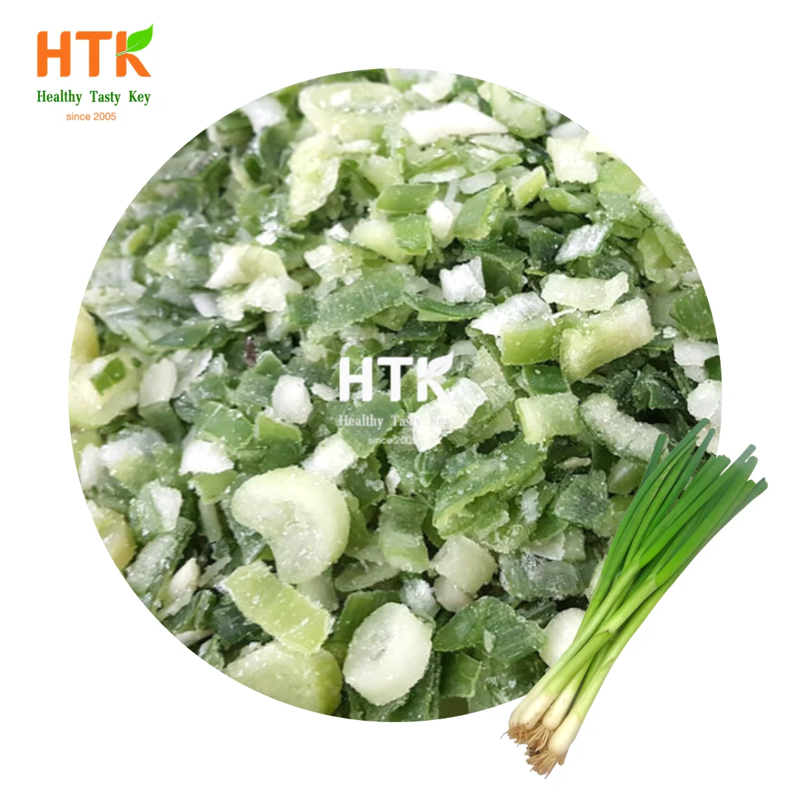 Новинка 2022 замороженный весенний лук зеленый сделано во Вьетнаме завод HTK FOOD для продуктов питания
