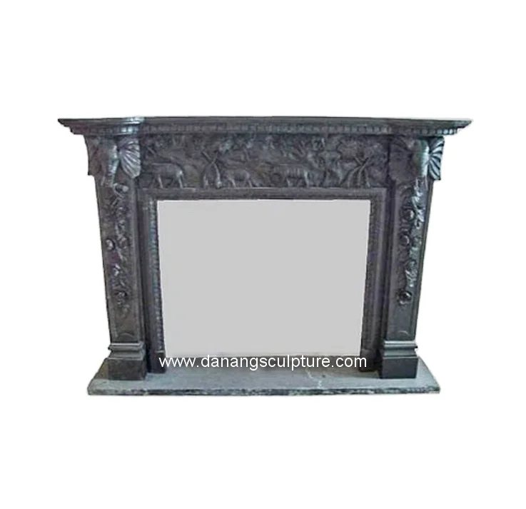 Best Selling custom indoor natural carved marble fireplace mantel modern marble fireplace