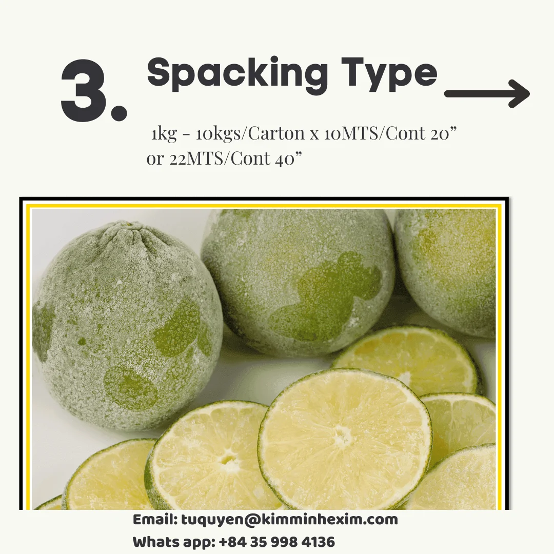 Premium Frozen Lime Ideal for Export and Wholesale