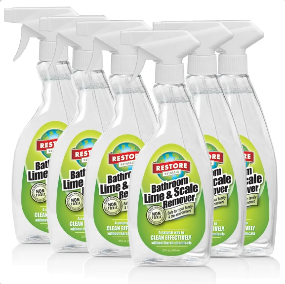 Environmentally Safe Bathroom Lime & Scale Remover without the Harsh Chemicals (22 fl. oz. / 6 pack)