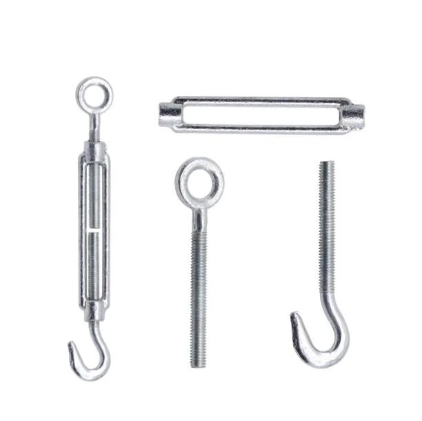 DIN 1480 Turnbuckles Galvanized Steel Wire Rope Turnbuckle Hook and Eye Turnbuckle Rigging Screws