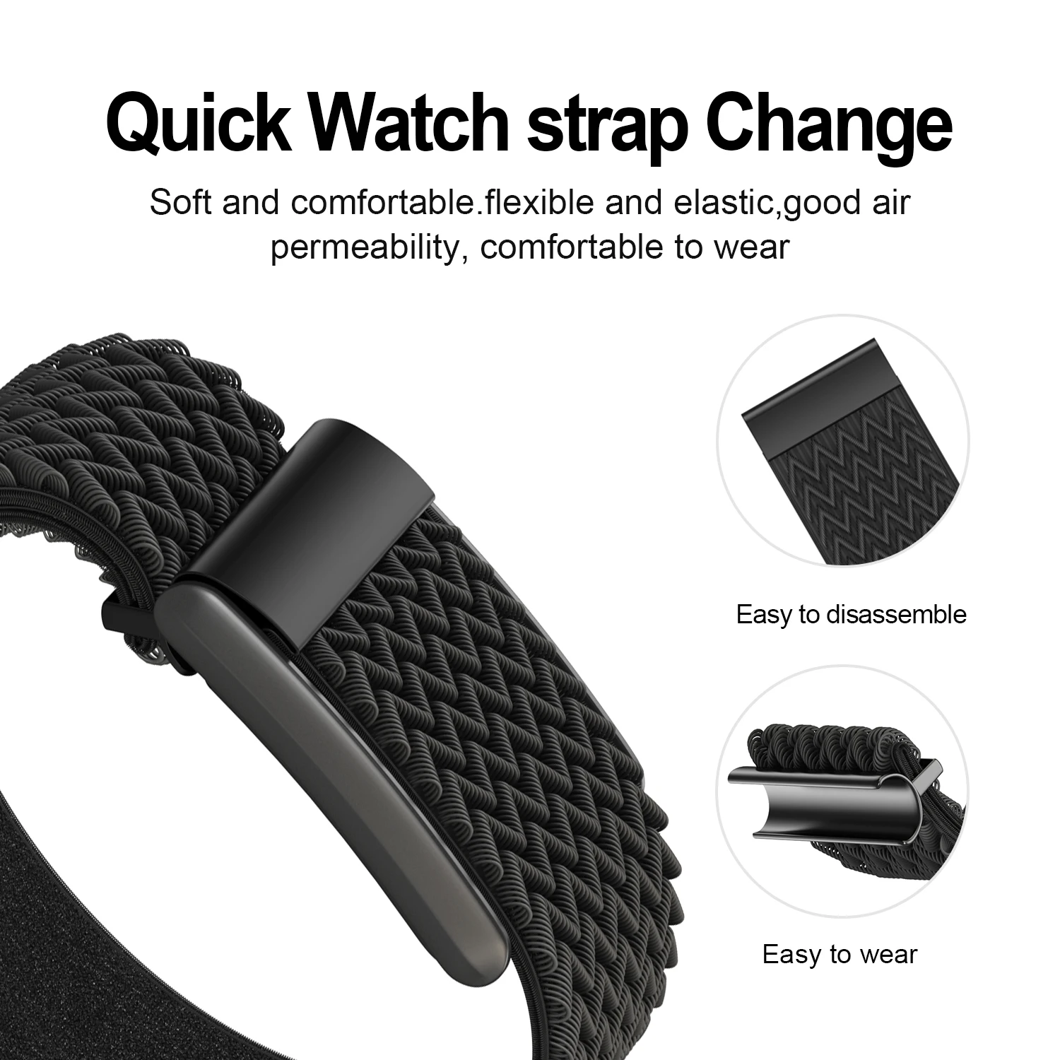 Premium Quality Band Fitness Tracking Odor Resistant  Whoop Strap Band Breathable Nylon whoop watch band 4.0 sport style