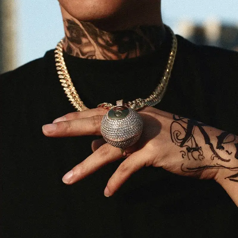 VVS Natural Iced Out Round Baguette Oval Princess Diamonds Letter Initial Name Jewelry Personalized Custom Pendant