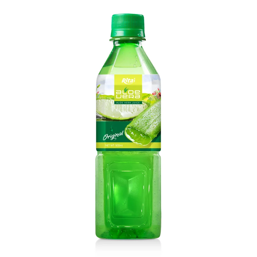 Top High Quality Factory Beverage OEM Brand Aloe Vera Juice With Fruit Juice 500ml Pet Bottle