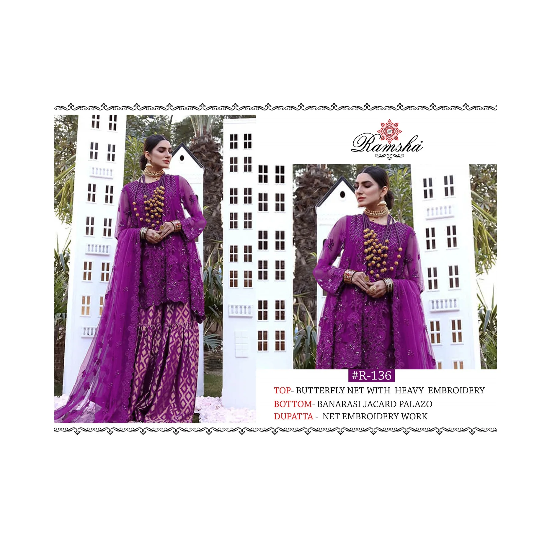 High Quality Dress Heavy Net Anarkali Salwar Kameez Long Anarkali Wedding Salwar Suits From India For Export