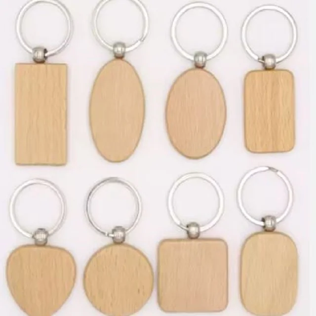 Customized High Quality Unique Wooden Keychains from India Manufacturer for Gifts-on Sale Wooden keychain