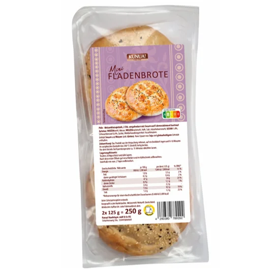 Высококачественная предварительно запеченная мини-ПИД 250 г, 2 шт. лепешки удобно есть с сертификатом Ifs для оптового экспорта