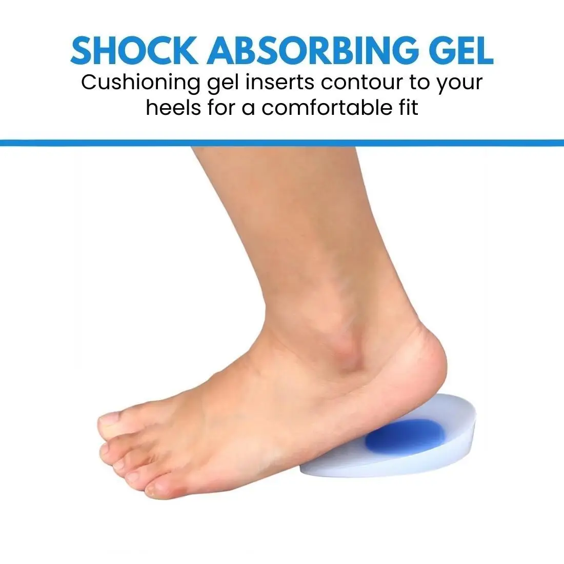 Comfortable Silicone Gel Heel Cup insole for foot