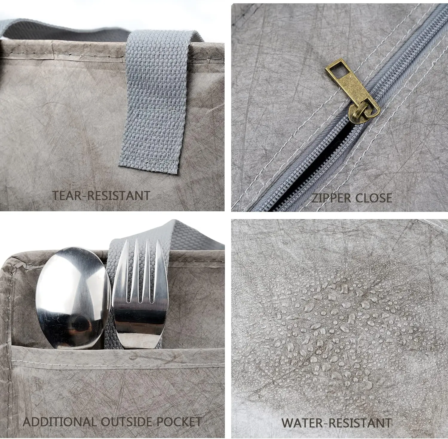 Wholesale DuPont Paper Portable Waterproof Thermal Insulation Tyvek Lunch Box Cooler Bag For Packing and Picnics