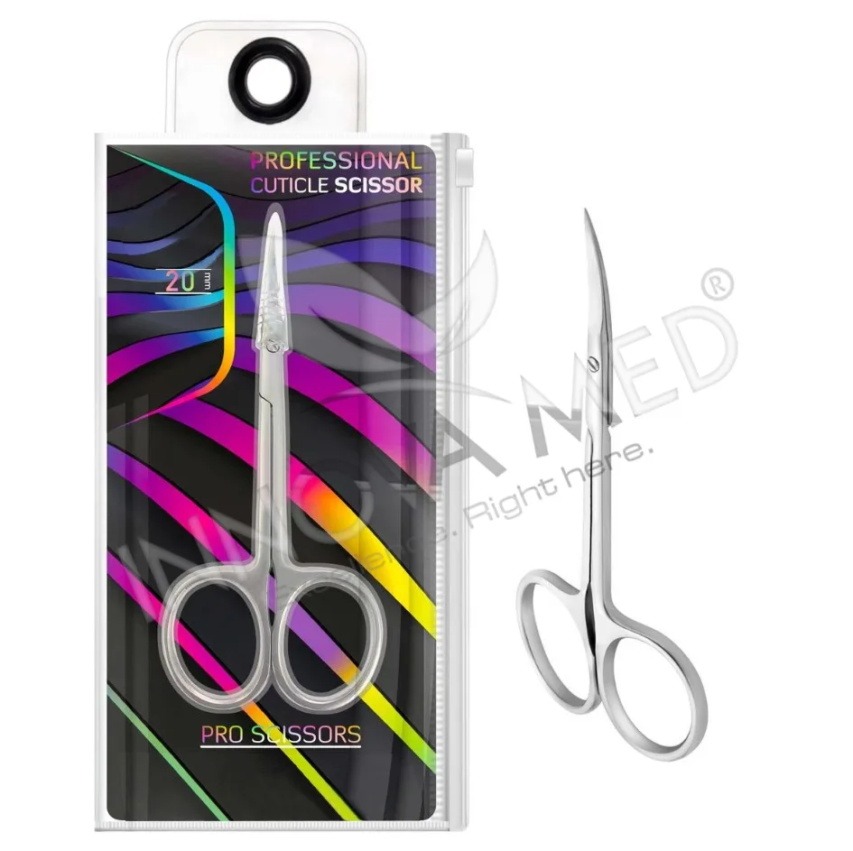 PRO Expert Smart 40 type 3 Cuticle Scissors Manicure Tool SS-40/3 Extra Fine Point Cuticle Scissors Curved Blades