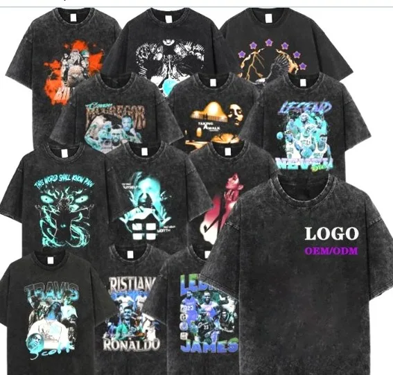 Acid Wash Grey T shirt Oversized fit Acid Wash grey  T Shirts Customized TShirts Custom Embroidered Washed Grey Tee T Shirt