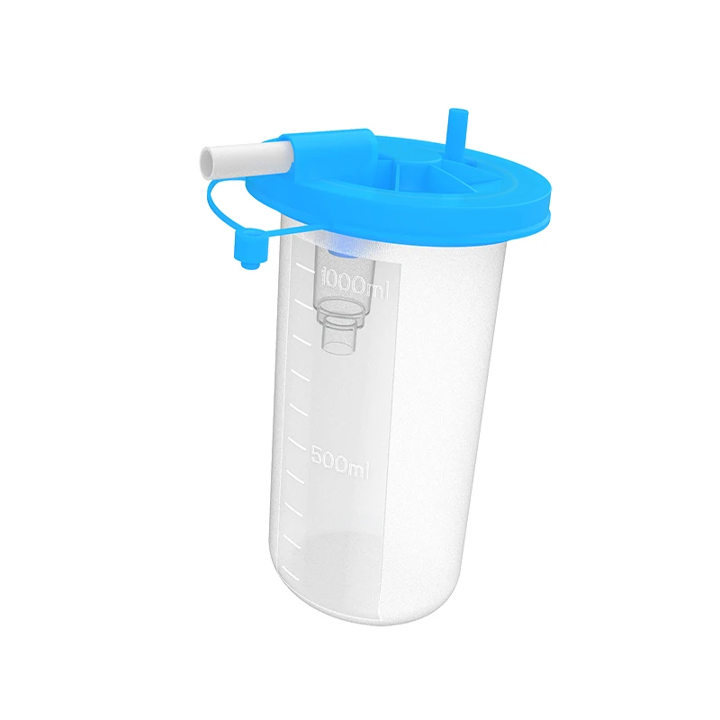 Hot Sale Hospital Disposable Translucent 1000ml High Leakproofness suction liner bag