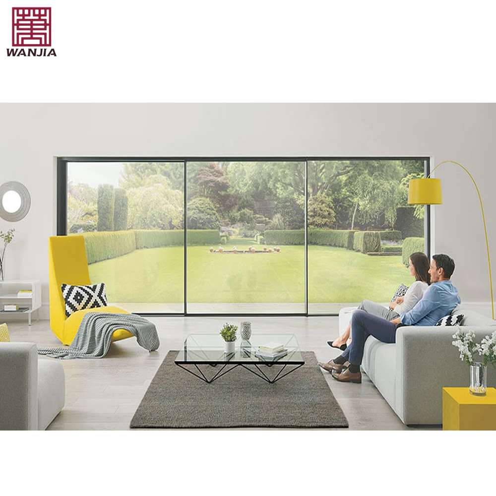 Modern High Quality Balcony Aluminum Sliding Glass Door Exterior Patio Slim Sliding Glass Doors