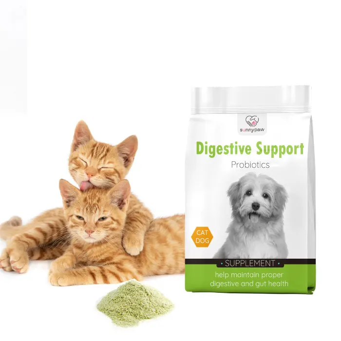 Prebiotics and probiotics help fight cat allergy symptoms aid in skin and coat health and promote healthy gut in cat digestive