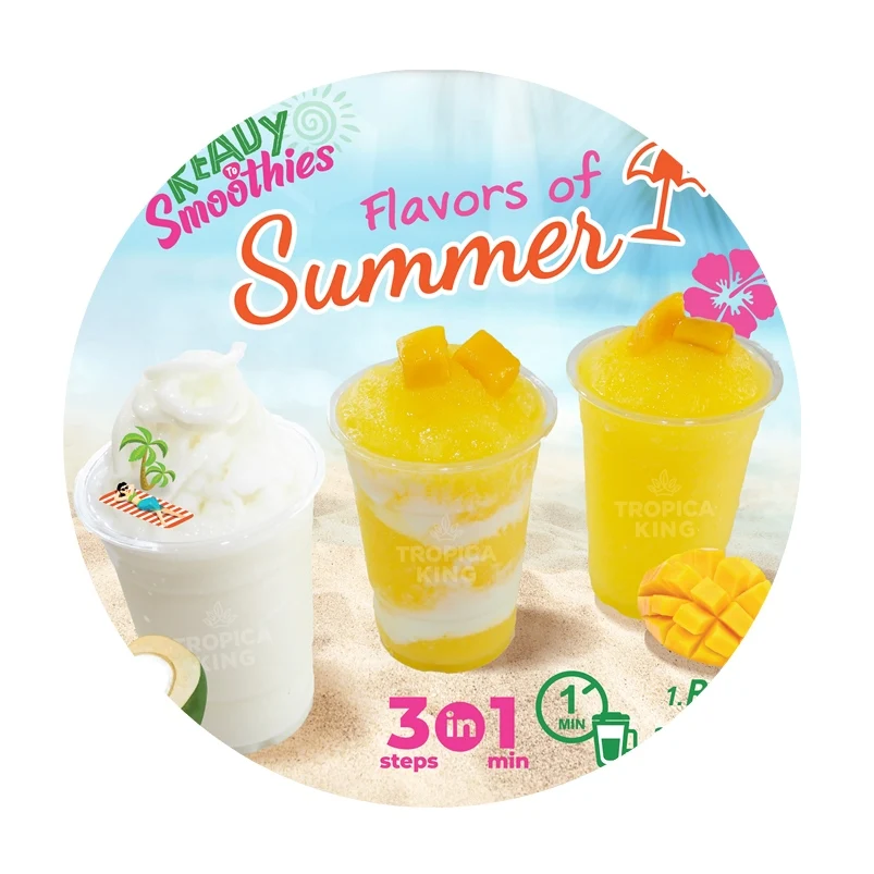 Mangoes frozen in Syrup for Smoothies