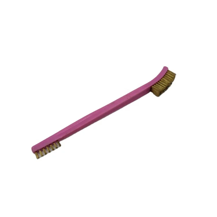 No.22002 Red Handle Brass Wire Two-Ended Brush All Purpose Use