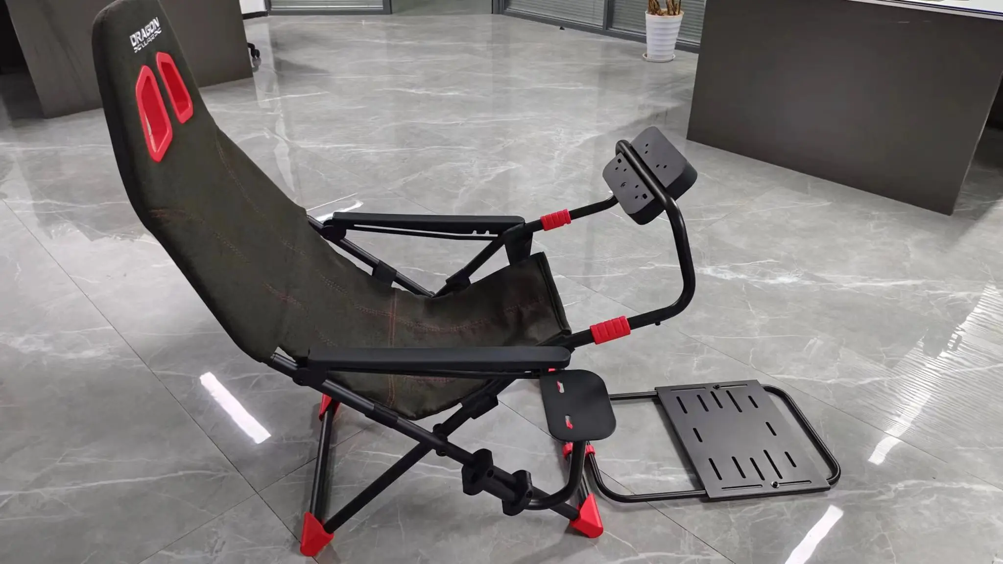 Dragon War Comfortable light weighted east to store adjustment Racing Formula driving seat foldable simulator cockpit  seat