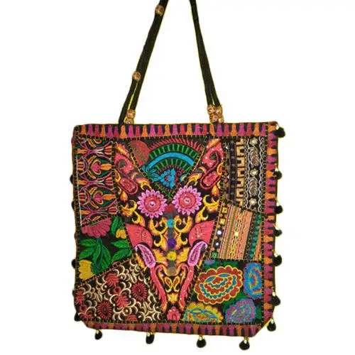 Patchwork Handmade Blue etnic Sling bags Cross Body Cotton shoulder Hippie Boho banjara Bag