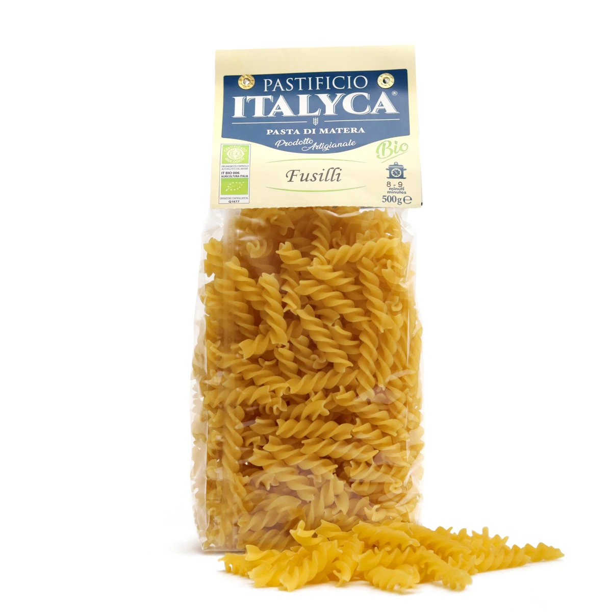 best quality italian fusilli 500g certified organic artisanal pasta made in italy italian dry pasta