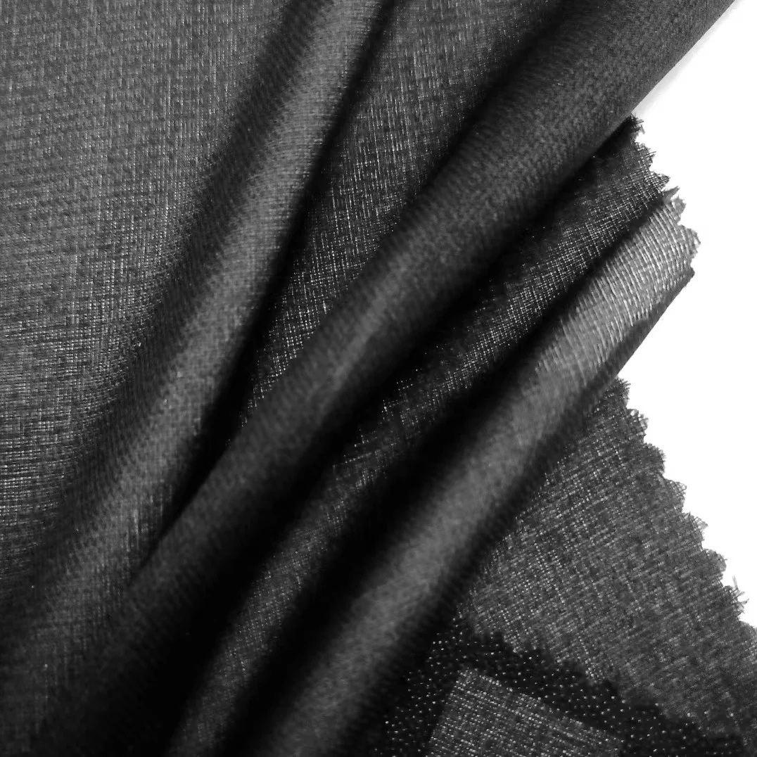 50D Recycled OEKO Eco-friendly 100% Polyester Twill Woven Fusible Interlining