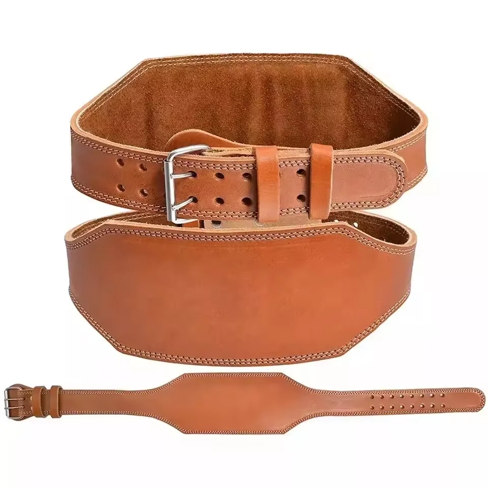 Leather Weight Lifting & Power Lifting Belts Custom Logo Cow Leather Premium Quality Gym Belts