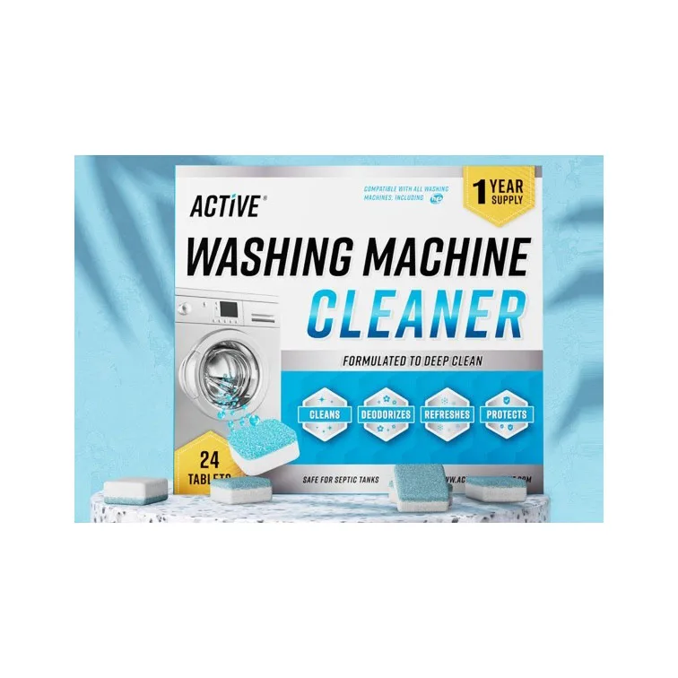 ACTIVE Washing Machine Cleaner And Septic Tank Treatment Pods Bundle - Includes 12 Month Supply Washing Machine Descaler
