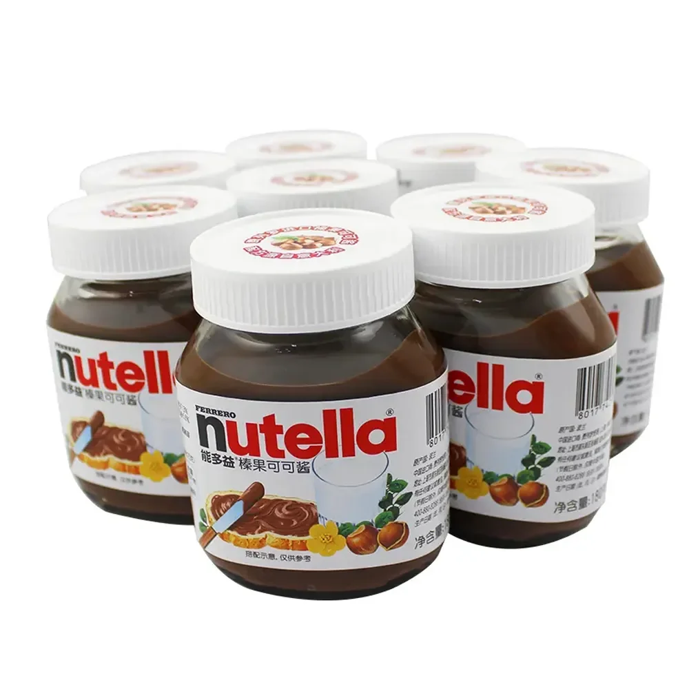 Wholesale Nutella Chocolate Distributors 350g 3kg 750g 1kg Bulk Packaging Sweet Milk Chocolate with Biscuit Nut Ingredients